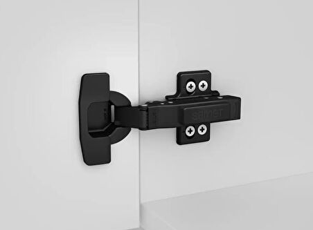 Samet Master Frenli Düz Menteşe Siyah 2 li Paket