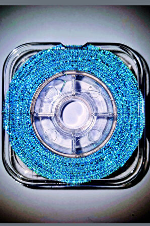 Eagenset Damla Simli Boru Sim Mavi Hazır Çapari Kombini Makarada