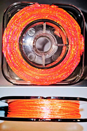 Eagenset Hazır Çapari Kombini Boru Sim Ultraviyole UV Neon 3 Renkli Turuncu – Pembe – Fıstık Yeşili Makarada