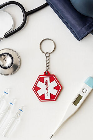 NFC Sağlık Çalışanı Anahtarlığı – Link Yüklenebilir Akıllı Anahtarlık | Doktor ve Hemşire Hediyesi