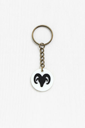Koç Burcu NFC Anahtarlık – Akıllı Temassız Bağlantı Özellikli Burç Anahtarlığı (3,5 cm)