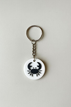 Yengeç Burcu NFC Anahtarlık – Akıllı Temassız Bağlantı Özellikli Burç Anahtarlığı (3,5 cm)