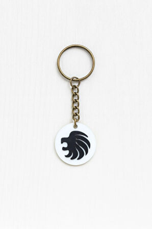 Aslan Burcu NFC Anahtarlık – Akıllı Temassız Bağlantı Özellikli Burç Anahtarlığı (3,5 cm)