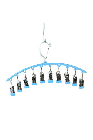 Çoklu Şal Askısı, Metal Mandallı Şal Askısı, 10 Mandallı Askı,