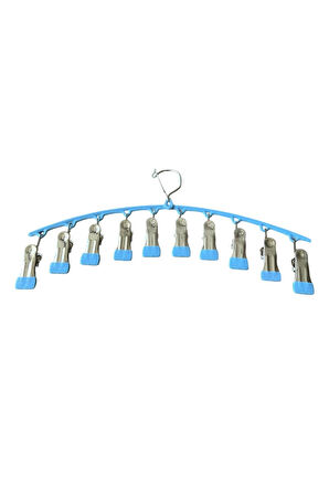 Çoklu Şal Askısı, Metal Mandallı Şal Askısı, 10 Mandallı Askı,