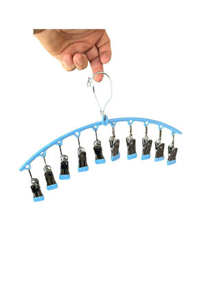 Çoklu Şal Askısı, Metal Mandallı Şal Askısı, 10 Mandallı Askı,