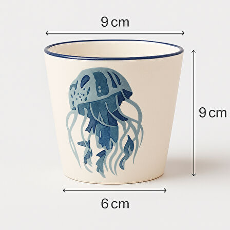 İmroz Denizanası Tekli Kupa 300 ml.