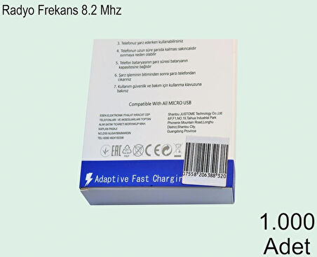 4x4 cm Barkodlu Alarm Etiketi RF Radyo Frekans 1 Rulo:1000 Adet