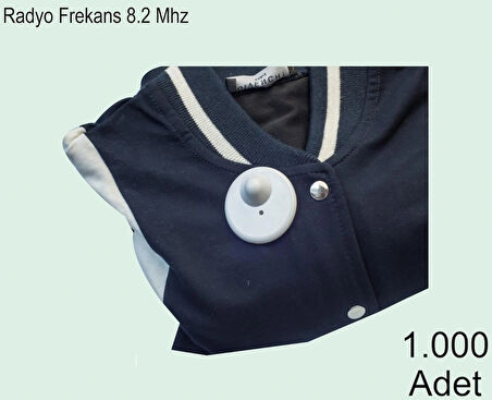 Round R50 Plastik Alarm Etiketi RF Radyo Frekans 1000 Adet