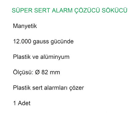 Süper Alarm Etiketi Çözücü Sökücü