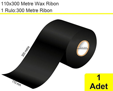110x300 Metre Wax Ribon 1 Adet