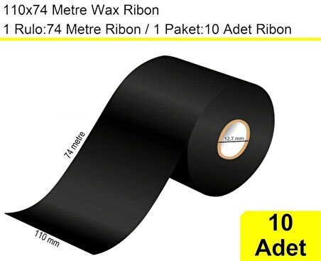 110x74 Metre Wax Ribon 10 Adet