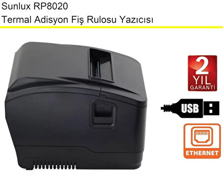 Sunlux RP8020 Termal Adisyon Fiş Rulosu Yazıcısı