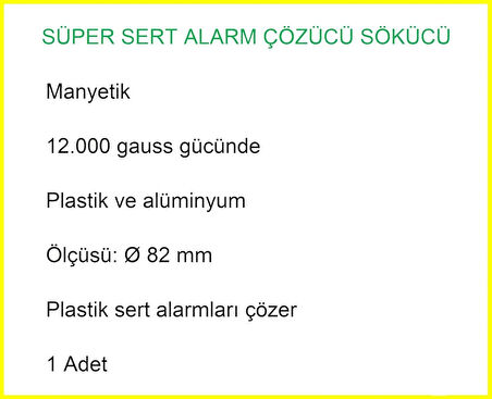Süper Alarm Etiketi Çözücü Sökücü