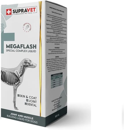 Köpekler için Eklem ve Kas Geliştirici Likit MEGAFLASH +XXL 500 ML (Special Complex Liquid)