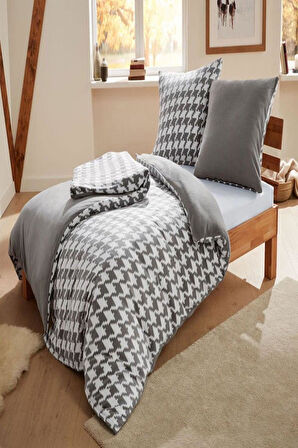 4 Adet Düz Pamuklu Tek Kişilik 80 x 200 x 30 cm Lastikli Penye Çarşaf