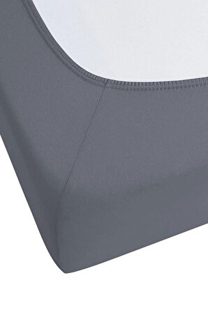 120 x 200 x 30 cm Düz Pamuklu Tek Kişilik Lastikli Fitted Penye Çarşaf