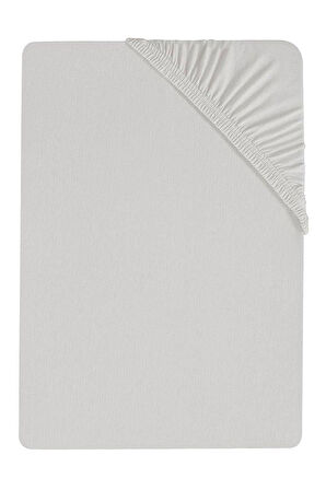 120 x 200 x 30 cm Düz Pamuklu Tek Kişilik Lastikli Fitted Penye Çarşaf