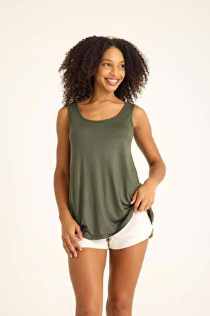 A Kesim Kalın Askılı Basic Pamuklu Atlet Tişört