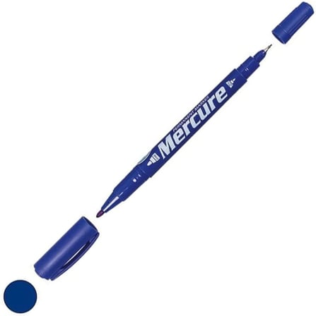 Mercure Cd Kalemi Marker Çift Uçlu 0.5-1 mm Siyah