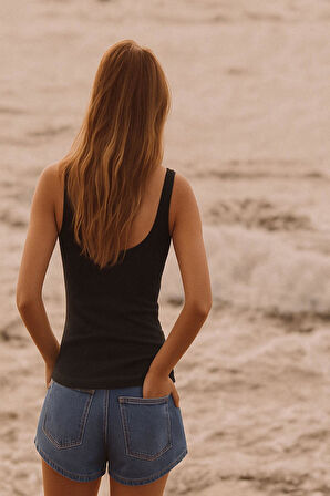 2 Adet Askılı Basic Dar Kesim Atlet Tişört