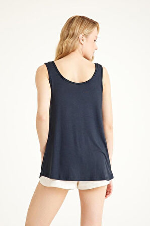 2 Adet A Kesim Rahat Kalıp Basic Kalın Askılı Atlet Tişört