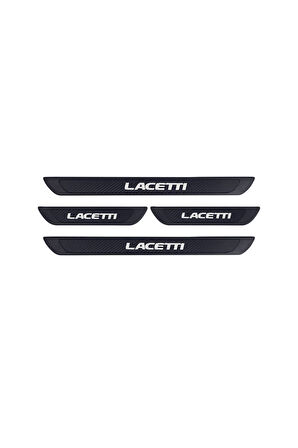 CHEVROLET LACETTİ 2002-2011 MODELLER OLD KARBON KAPI EŞİĞİ 4 PARÇA KROM YAZILI