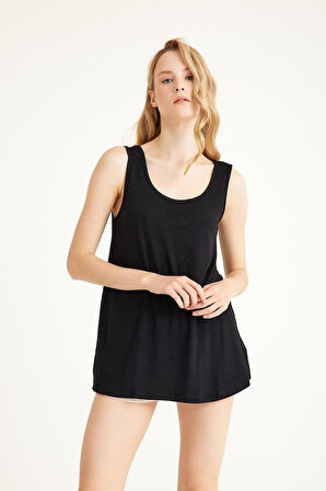 3 Adet A Kesim Rahat Kalıp Basic Kalın Askılı Atlet Tişört