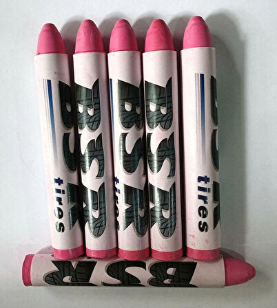 Lastik (KAUÇUK) Tebeşiri Meksika Pembe, 6 ad