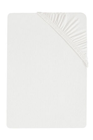 80 x 200 + 30 cm Düz Pamuklu Tek Kişilik Lastikli Fitted Penye Çarşaf
