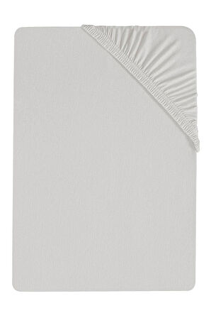 80 x 200 + 30 cm Düz Pamuklu Tek Kişilik Lastikli Fitted Penye Çarşaf