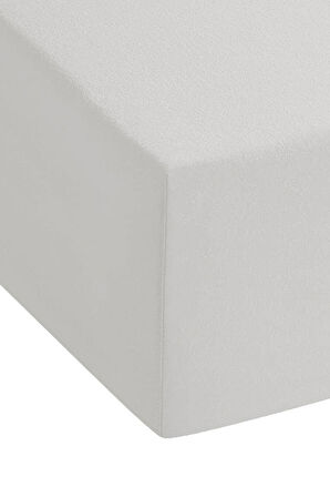80 x 200 + 30 cm Düz Pamuklu Tek Kişilik Lastikli Fitted Penye Çarşaf