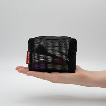 Baghashtag Mini Siyah File Clutch Çanta 