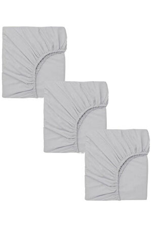 3 Adet 70 x 120 x 20 cm Anne Yanı Lastikli Penye Kumaş Bebek Çarşafı