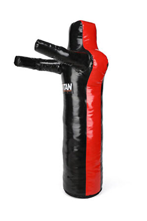 Güreş Antreman Mankeni Kırmızı-Siyah 15 KĞ - 120 Cm Yeni Model