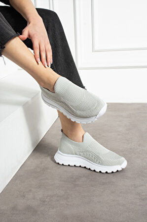 Gri Triko Günlük Kadın Sneaker