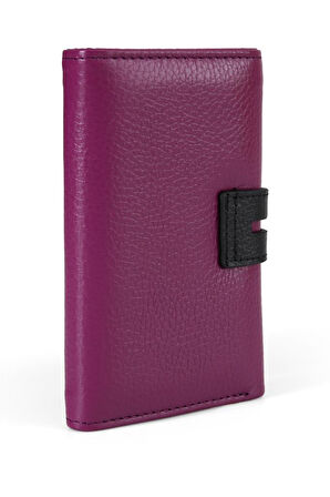 SEPTWOLVES Paris Hakiki Deri Gold Detaylı Kadın Kartlık ve Cüzdan 