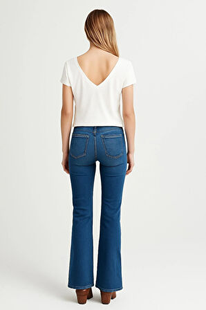 2 Adet Ön ve Arka V Yaka Basic Pamuklu Tişört