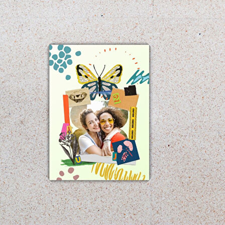 Arkadaşlara Özel Fotoğraflı Buzdolabı Magneti 20 x 15 cm 1 Adet