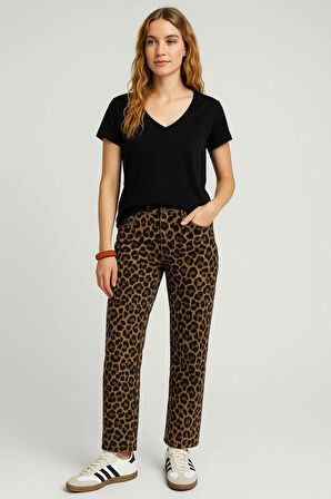 2 Adet Ön ve Arka V Yaka Basic Pamuklu Tişört