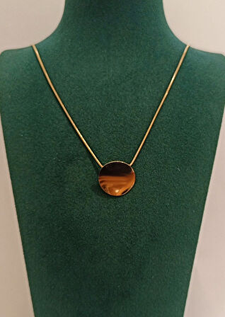 Monalisa Home Lüks Gold Renk  Figürlü Gösterişli  Kolye