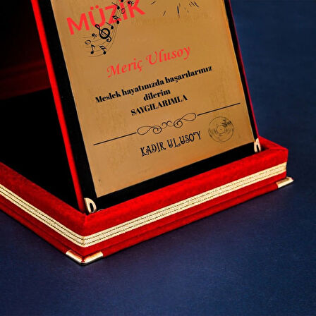 Müzik Öğretmenlerine Özel Hediye Plaket