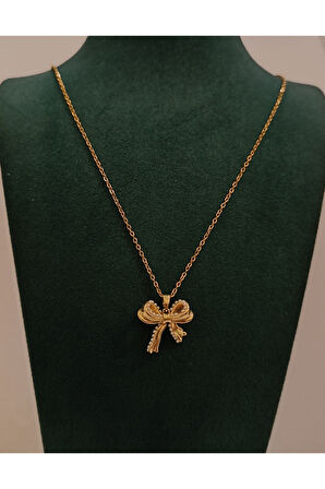 Monalisa Home Gold Renk Lüks Figürlü Gösterişli  Kolye