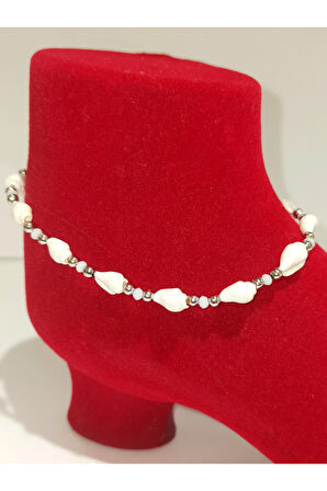 Monalisa Hom Lüks Gösterişli Kararmaz El Yapımı Boncuklu  Renkli Halhal