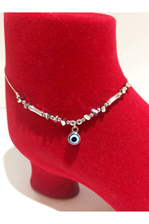 Monalisa Hom Lüks Gösterişli Kararmaz El Yapımı Boncuklu  Renkli Halhal