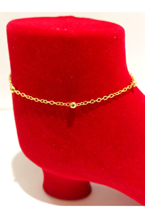 Monalisa Hom Lüks Gösterişli Kararmaz El Yapımı Boncuklu  Renkli Halhal