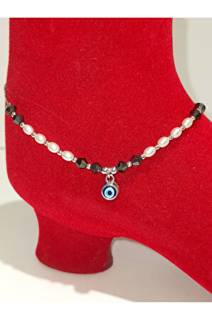 Monalisa Hom Lüks Gösterişli Kararmaz El Yapımı Boncuklu  Renkli Halhal