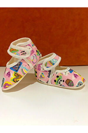 Monalisa Home Lüks Yumuşak Tabanlı Figürlü Bebek Ayakkabısı