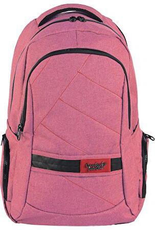 Figürlü Orjinal Su Geçirmez  Figürlü Pembe Renk Okul Çantası