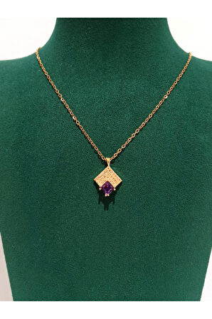 Monalisa Home Gold Renk Lüks Figürlü Gösterişli Kolye